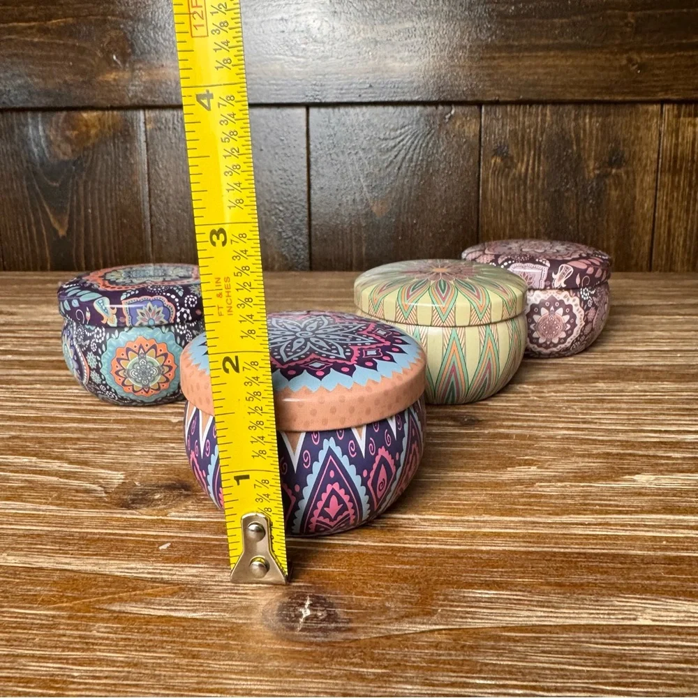 Set Of 4 Mini Candles Bergamot Lavender Sandalwood Jasmine Scented Candle Gift